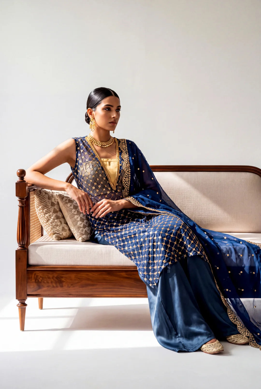 Midnight Royale – Luxury Embroidered 3-Piece Formal Suit