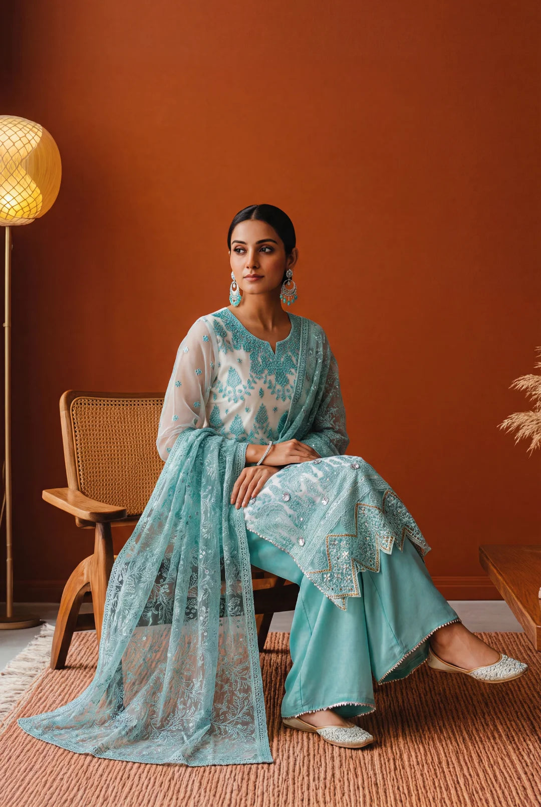 Ice Blue – Luxury Pret Ensemble