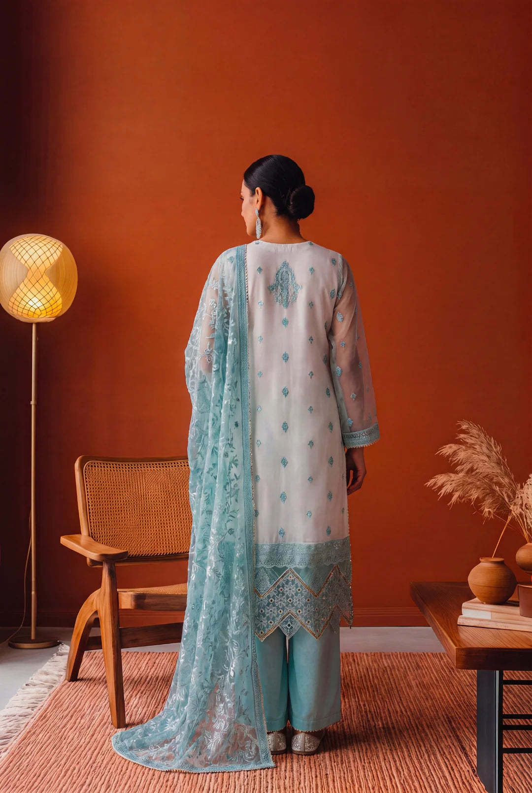 Ice Blue – Luxury Pret Ensemble