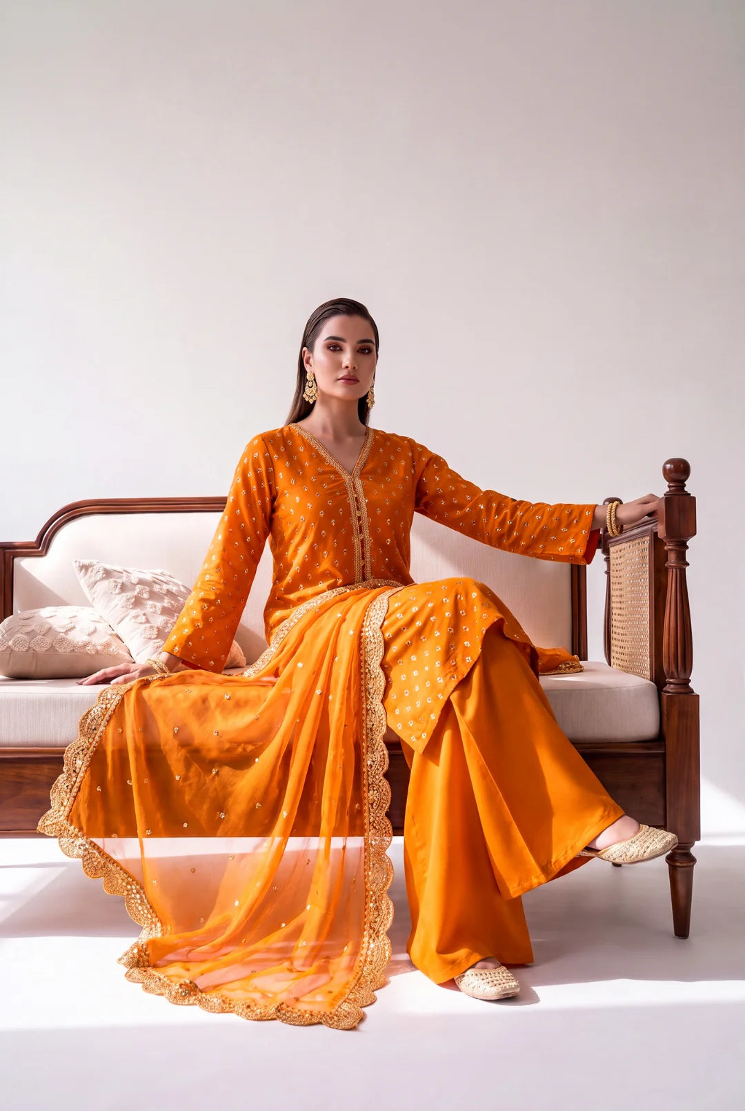 Amber Noor – Luxury Embroidered 3-Piece Formal Suit