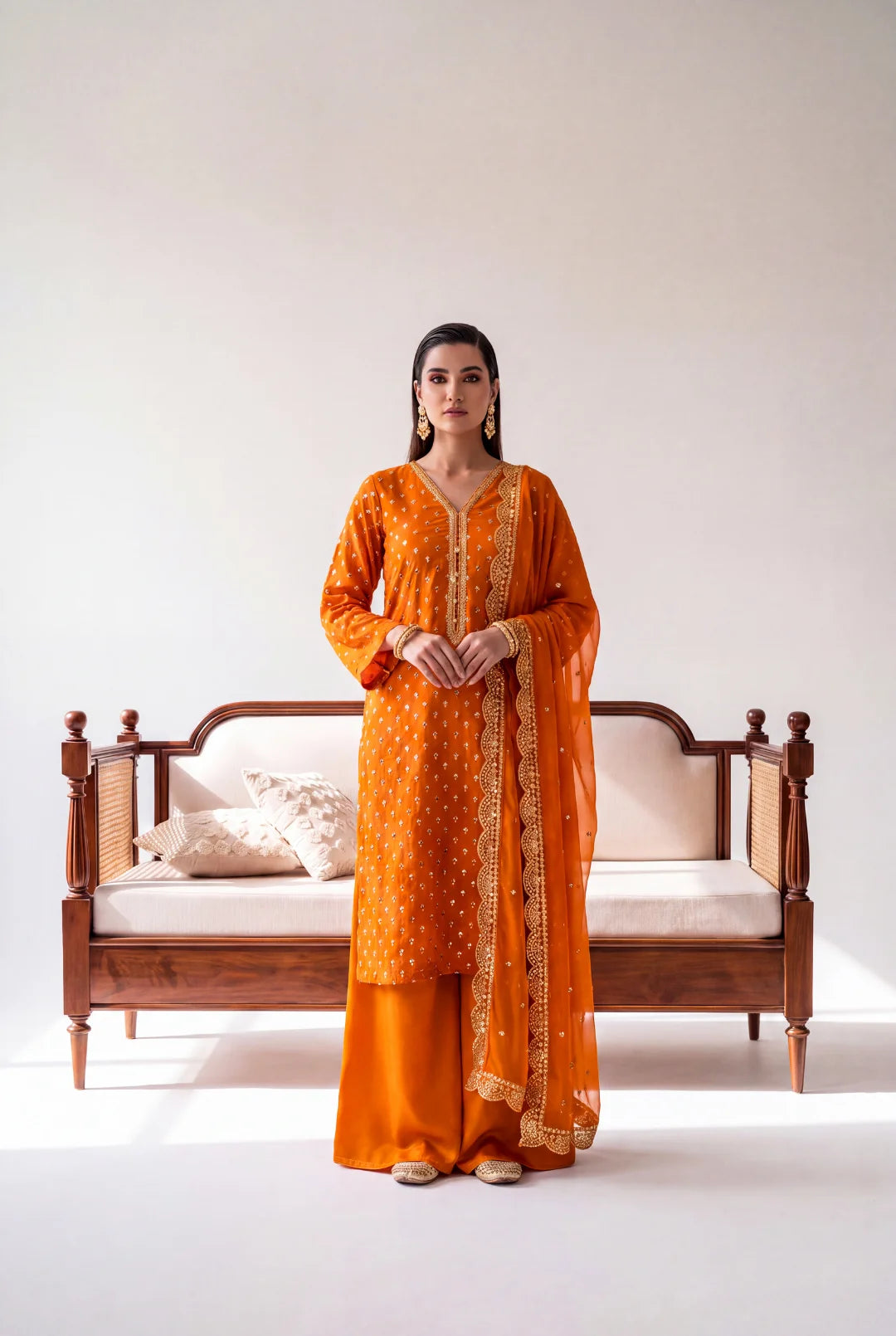 Amber Noor – Luxury Embroidered 3-Piece Formal Suit