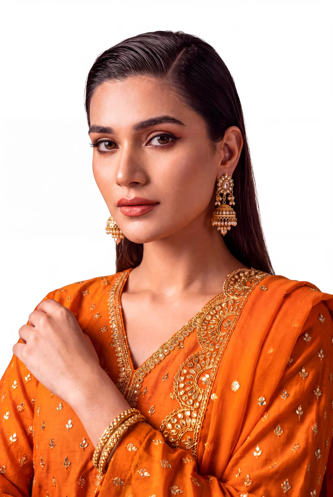 Amber Noor – Luxury Embroidered 3-Piece Formal Suit