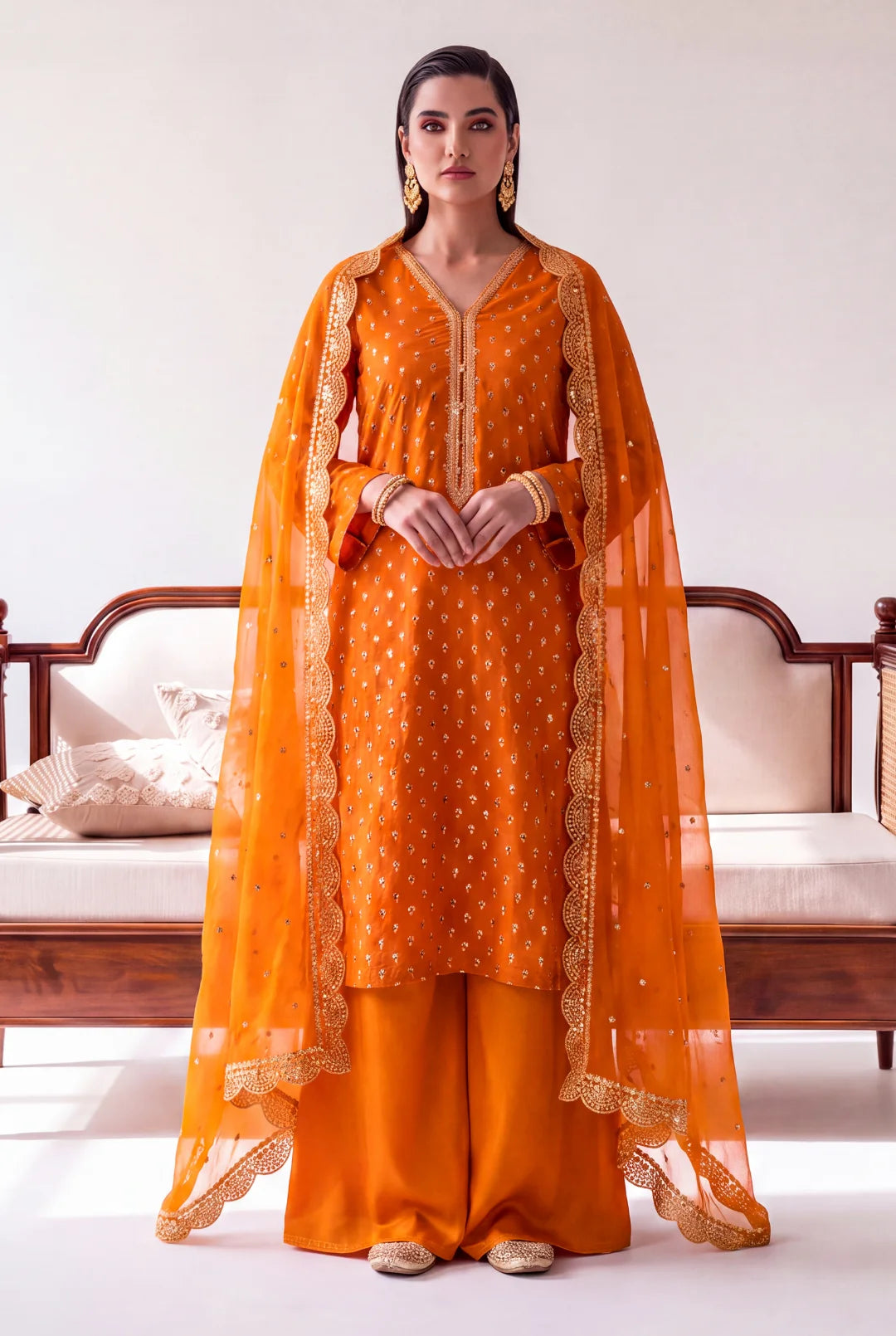 Amber Noor – Luxury Embroidered 3-Piece Formal Suit
