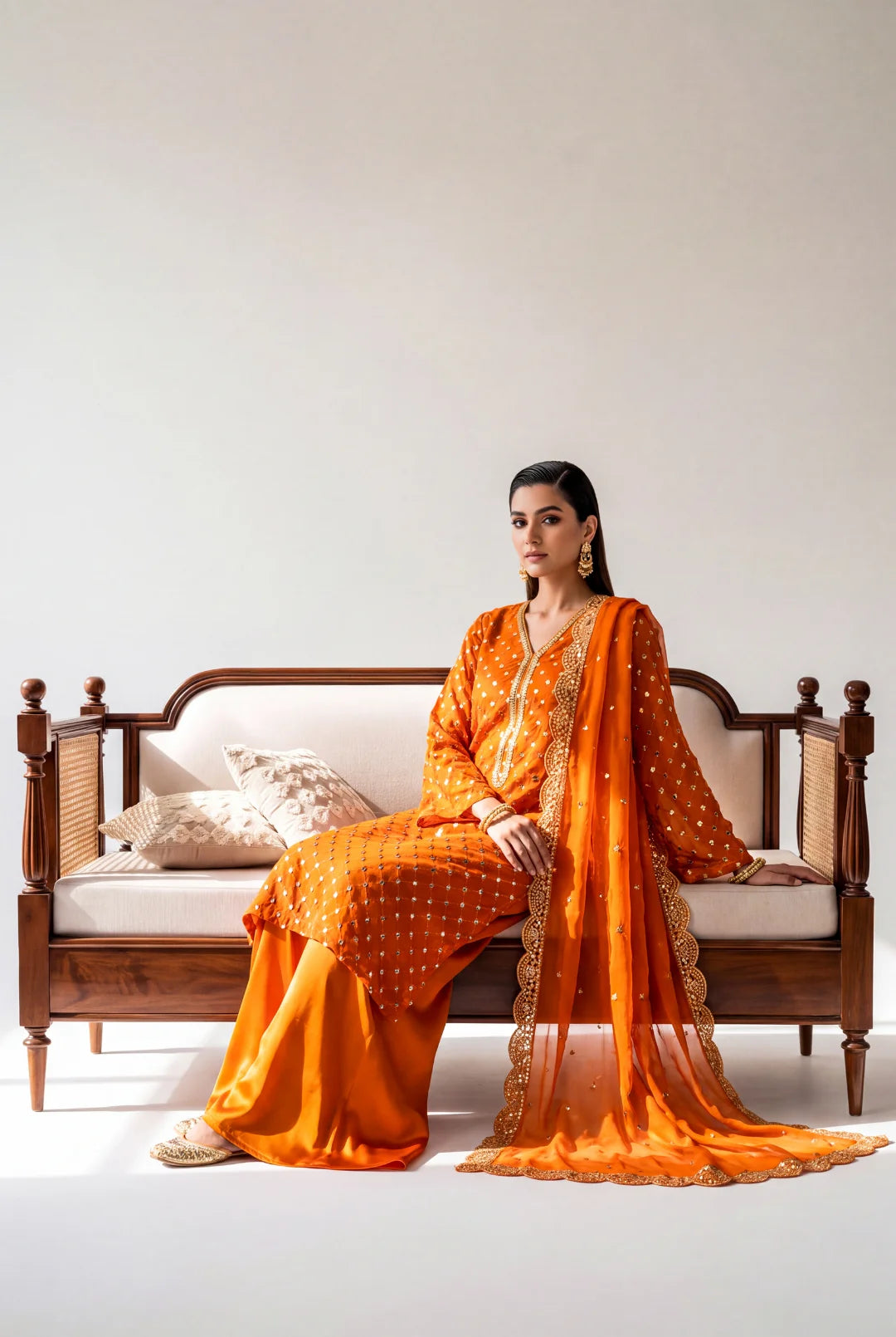 Amber Noor – Luxury Embroidered 3-Piece Formal Suit