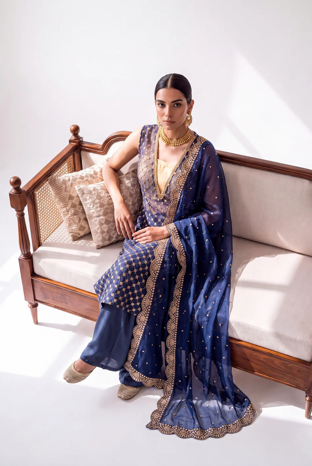 Midnight Royale – Luxury Embroidered 3-Piece Formal Suit